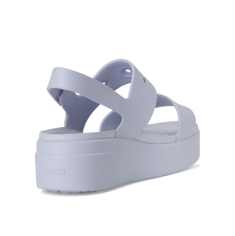 CROCS Purple Sandals with Platform Sole - Picture 2 of 4